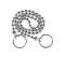 Kit de cadena de 1M con 4 anillos y 4 cierres - Valentin - Référence fabricant : VALCHAI100