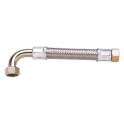 Elbowed hose for sanitary pressure, large flow heating 70cm D.15 15X21 FF