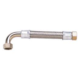 Elbowed hose for sanitary pressure, large flow heating 70cm D.15 15X21 FF - PBTUB - Référence fabricant : HCFF220700