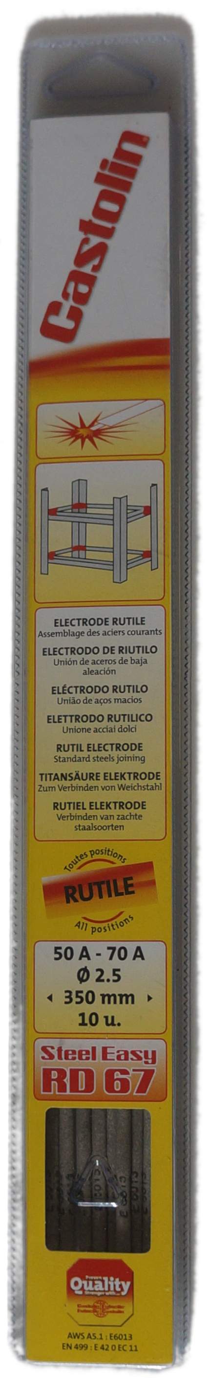 Elektrode für Lichtbogenschweißen 2,5 mm, 10 Stück