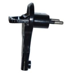Extra-flat angled male plug 2P 6A Black - Electraline - Référence fabricant : 520201