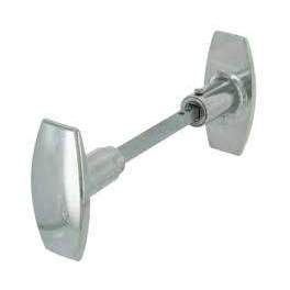 Double knob door handle polished aluminium - Alpertec - Référence fabricant : 228643