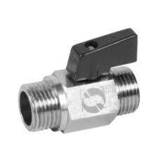 Mini brass valve Male-Male 12X17