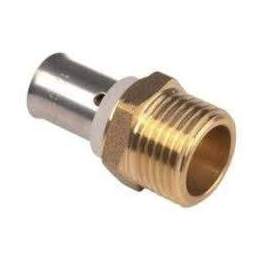 Brass nickel-plated multi-layer fixed male fitting 26x34/20mm - PBTUB - Référence fabricant : MCRM1020