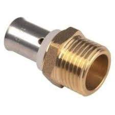 Brass nickel-plated multi-layer fixed male fitting 26x34/20mm