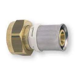 Brass multi-layer fixed female coupling 20x27/26mm - PBTUB - Référence fabricant : MCRF426