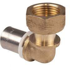 Elbow brass multi-layer nut female 20x27/20mm