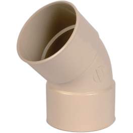 Gutter elbow, 45° double female, diameter 100 - NICOLL - Référence fabricant : CT44GTS