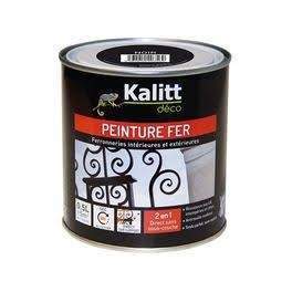 Peinture fer anti rouille noir mat 0.5L , KALITT - KALITT - Référence fabricant : 368142