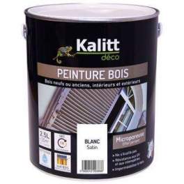 White satin wood paint 2.5L - KALITT - KALITT - Référence fabricant : 368457
