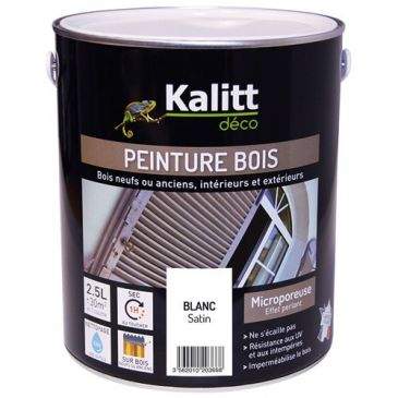 White satin wood paint 2.5L - KALITT