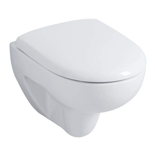 Prima short wall mounted toilet pack with standard seat