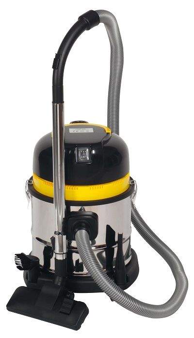 Vacuum cleaner 15 liters stainless steel tank water and dust 1200W