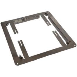 White stainless steel mounting frame for 30x30 mm bushel - TEN tolerie - Référence fabricant : 090303