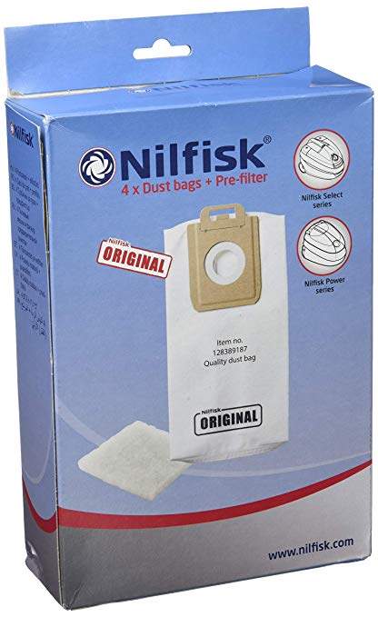 Box of 4 bags for NILFISK SELECT and POWER vacuum cleaners