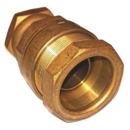 PE 40 gas fitting with sphero-conical joint and 33x42 nut - Gurtner - Référence fabricant : 24043