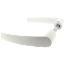 Lever handle double square 6 and 7 - White aluminium - Alpertec - Référence fabricant : 228627