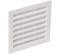 Grille carré 100 x 100, blanche avec moustiquaire - NICOLL - Référence fabricant : NICGR1B64