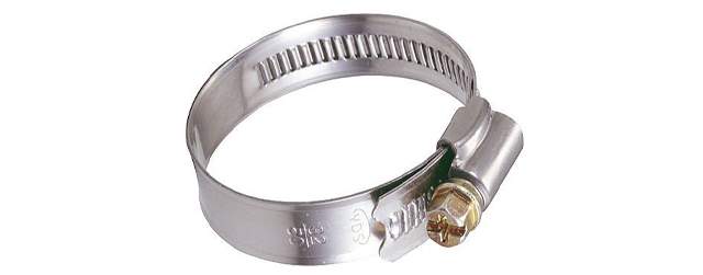 Steel clamp 10-16 mm, width 8 mm, set of 10