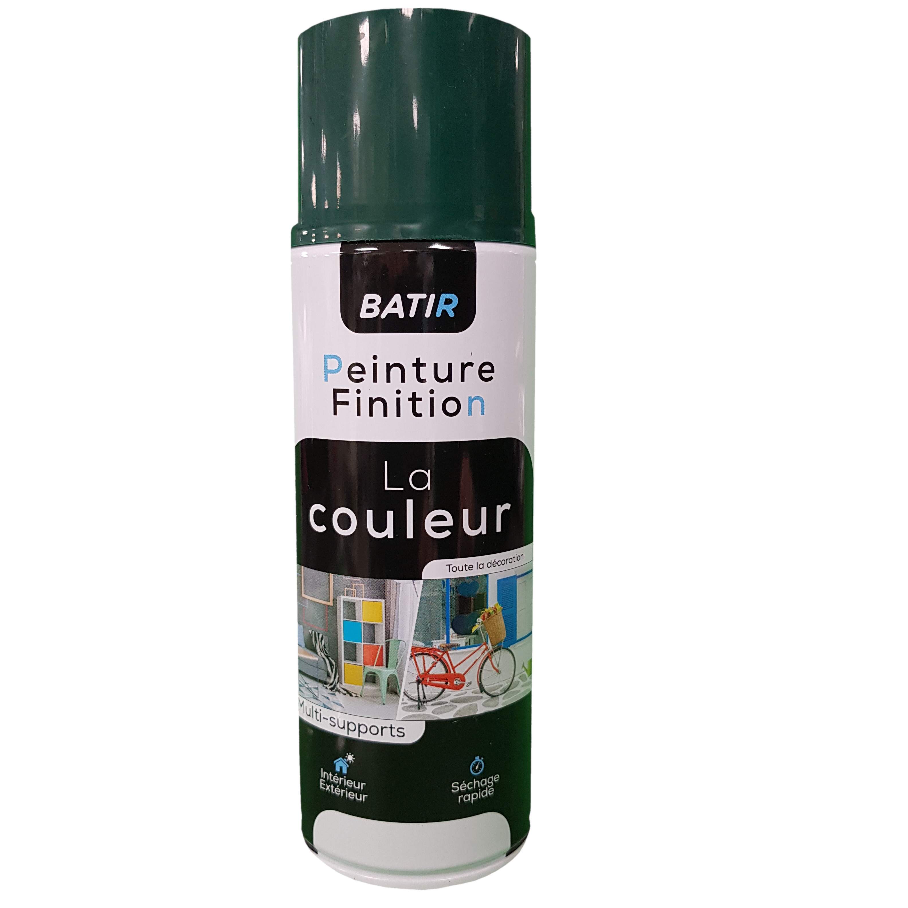 Aérosol peinture brillant 400ml, vert irlandais, RAL 6005