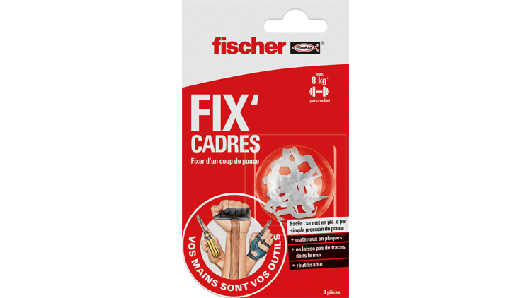 Fix frames for plaster and softwood, 8 pieces