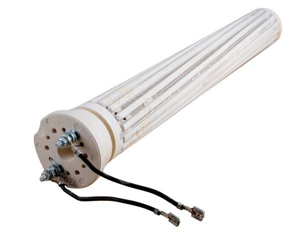 Single-phase steatite heater D.52 - 1800W, with wires and supports
