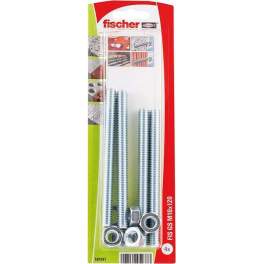 Threaded rod 10x120mm with nut and washer, 4 pieces - Fischer - Référence fabricant : 503791