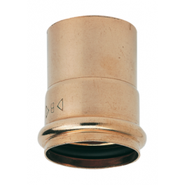 Straight copper fitting female to female lead/PVC or copper/PVC D.32 - Riquier - Référence fabricant : 2355