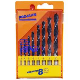 Cassette of 8 wood drills, diameter 3mm to 10mm - Schill outillage - Référence fabricant : 67040.000