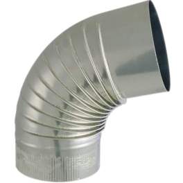 72° aluminium elbow, diameter 167mm - TEN tolerie - Référence fabricant : 373167
