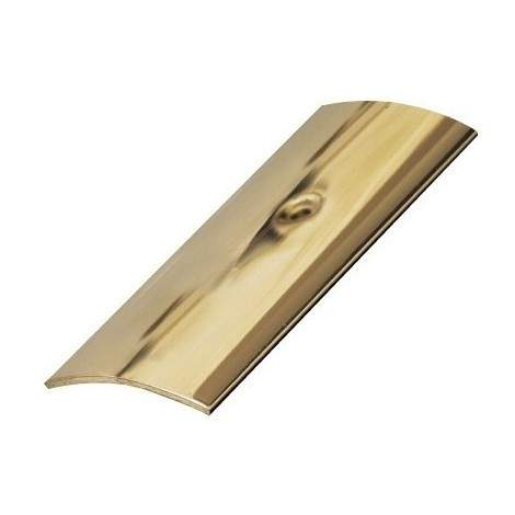 Pierced steel threshold bar brass 4.5x93CM