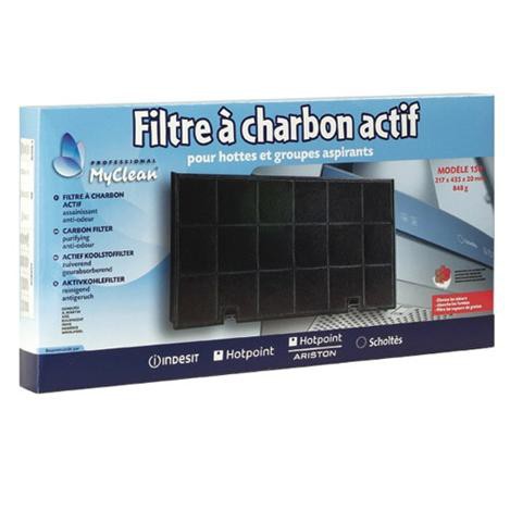 Filtro de carbono para Indesit tipo 150 435x217x20