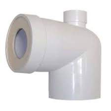 Pipe WC mâle diamètre 93 mm avec piquage dessus femelle diamètre 40 mm.