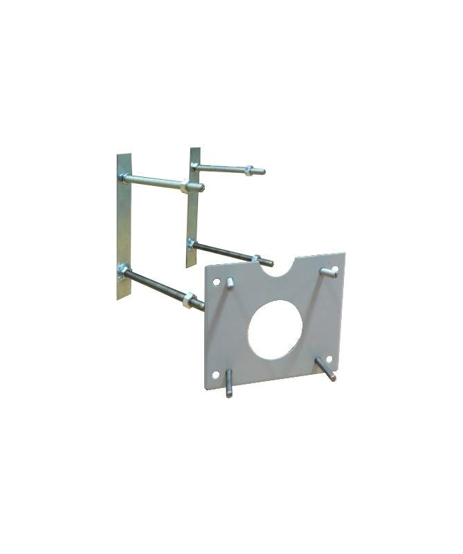 Hollow wall reinforcement kit for suspended toilet