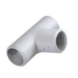 Grey tees for 20mm IRO pipe, 2 pieces - DEBFLEX - Référence fabricant : 429435