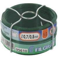 Green plastic coated wire, 0.7mm, 50m coil