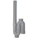Single vertical siphon for washing machine