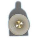 Roulette ROU23 déclipsable pour verre 6 mm diamètre 24 mm épaisseur 34 mm gris