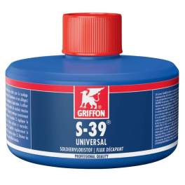 S-39 UNIVERSAL tin soldering flux, with brush, 320 ml - Griffon - Référence fabricant : 1230010
