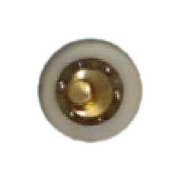 Roulette excentrée diamètre 18 mm épaisseur 19 mm axe diamètre 5 mm - Kinedo - Référence fabricant : ROULETTEEXCEN