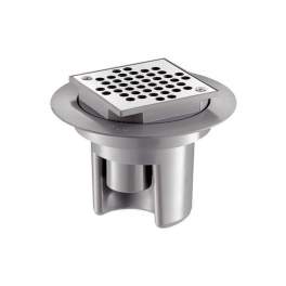 Floor drain with 50mm depth of seal, horizontal or vertical outlet - Delabie - Référence fabricant : 682001