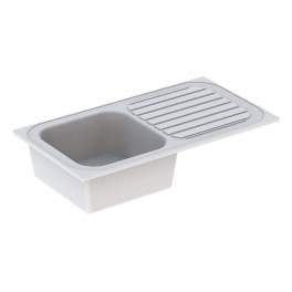 Built-in sink VALLAURIS 92x50, 1 bowl 1 drainer - Geberit - Référence fabricant : 00681000000