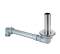Space-saving drain with 270mm stainless steel overflow tube for 90mm diameter sinks - Lira - Référence fabricant : LIRBOA103519