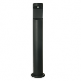 Bolarside bollard in black aluminium, height 800mm, width 158mm - RESISTEX - Référence fabricant : 818107