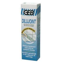 Dilujoint, pate dissolvante pour joint silicone, tube 125 ml nouvelle formule - GEB - Référence fabricant : 199700