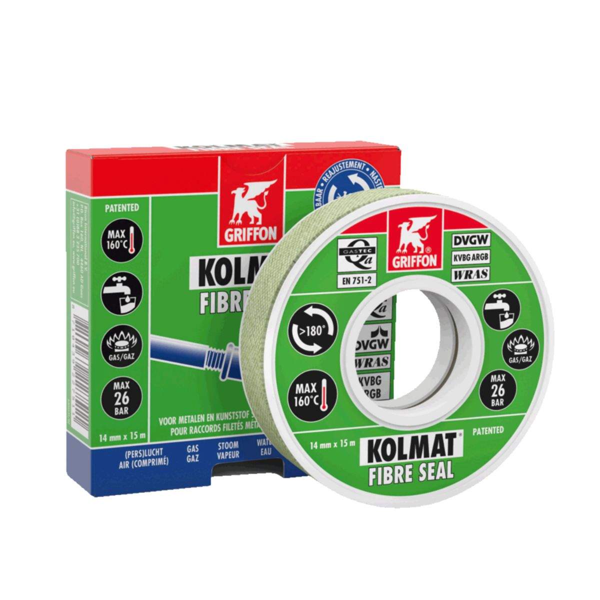 KOLMAT fibre SEAL tape for sealing threaded connections