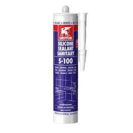Gomma di silicone 300ml, bianco S100, base acetica - Griffon - Référence fabricant : 1249325