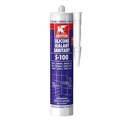 Silicone rubber 300ml, white S100, acetic base