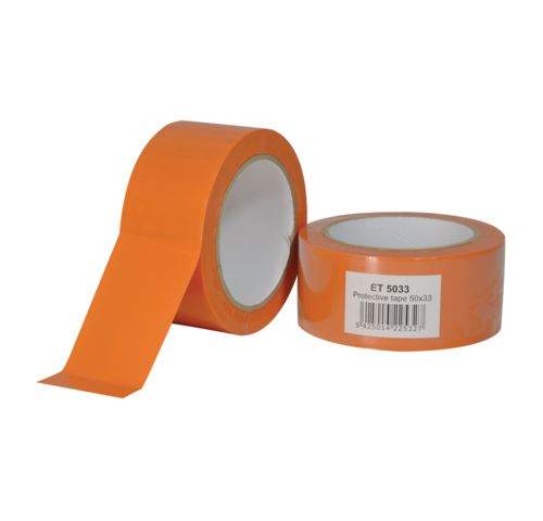ECONOMIC orange PVC vapour barrier tape, 50mm x 33m