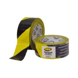 Signalling and safety tape, yellow and black adhesive, 50mm x 33m - HPX - Référence fabricant : HW5033